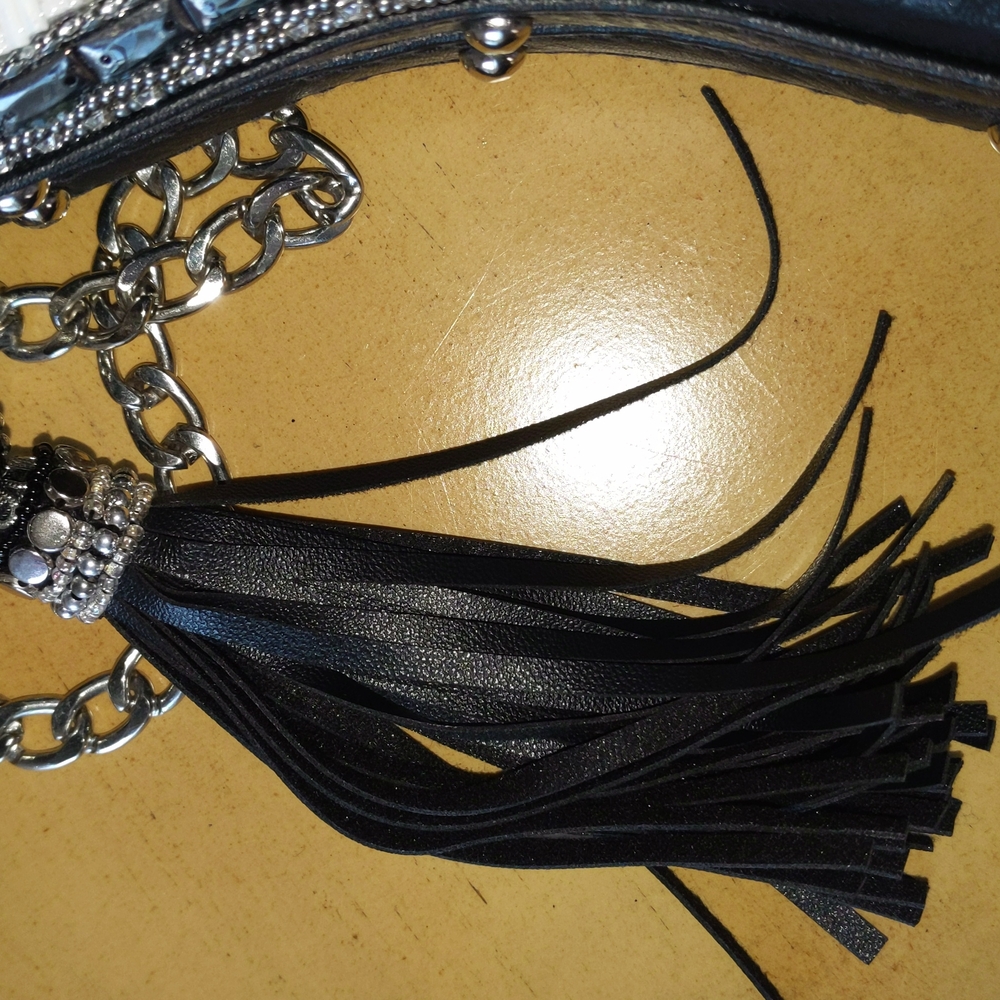 Hard Rock Mary Frances Leather Cross Body Guitar Bag 🎉HP🎉 - Picture 5 of 12
